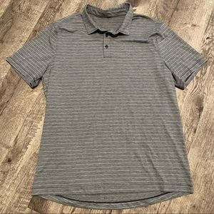 Alfani Mens Purple Micro Striped Polo Shirt Alfani Mens Purple Micro Striped Polo Shirt
